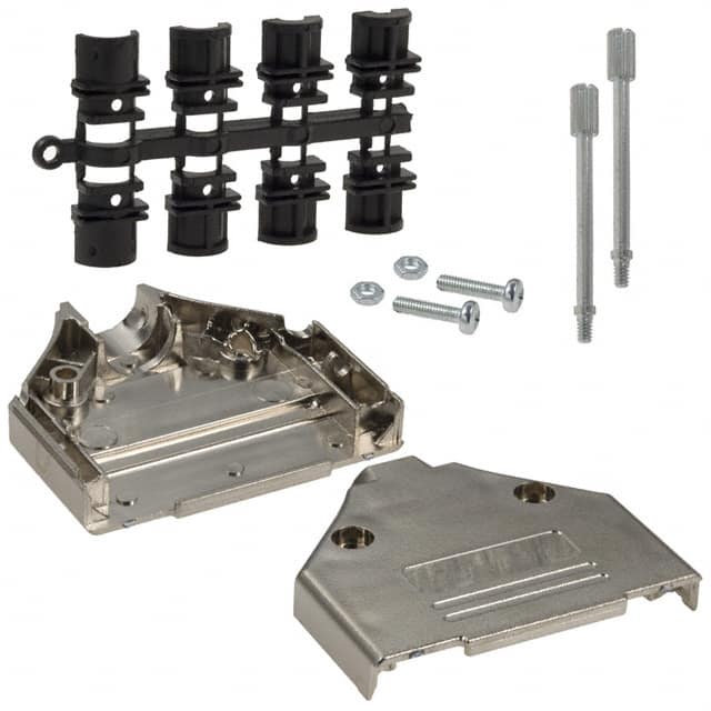 970-025-020-121 NorComp Inc.  Capots de connecteurs D-Sub en forme de D